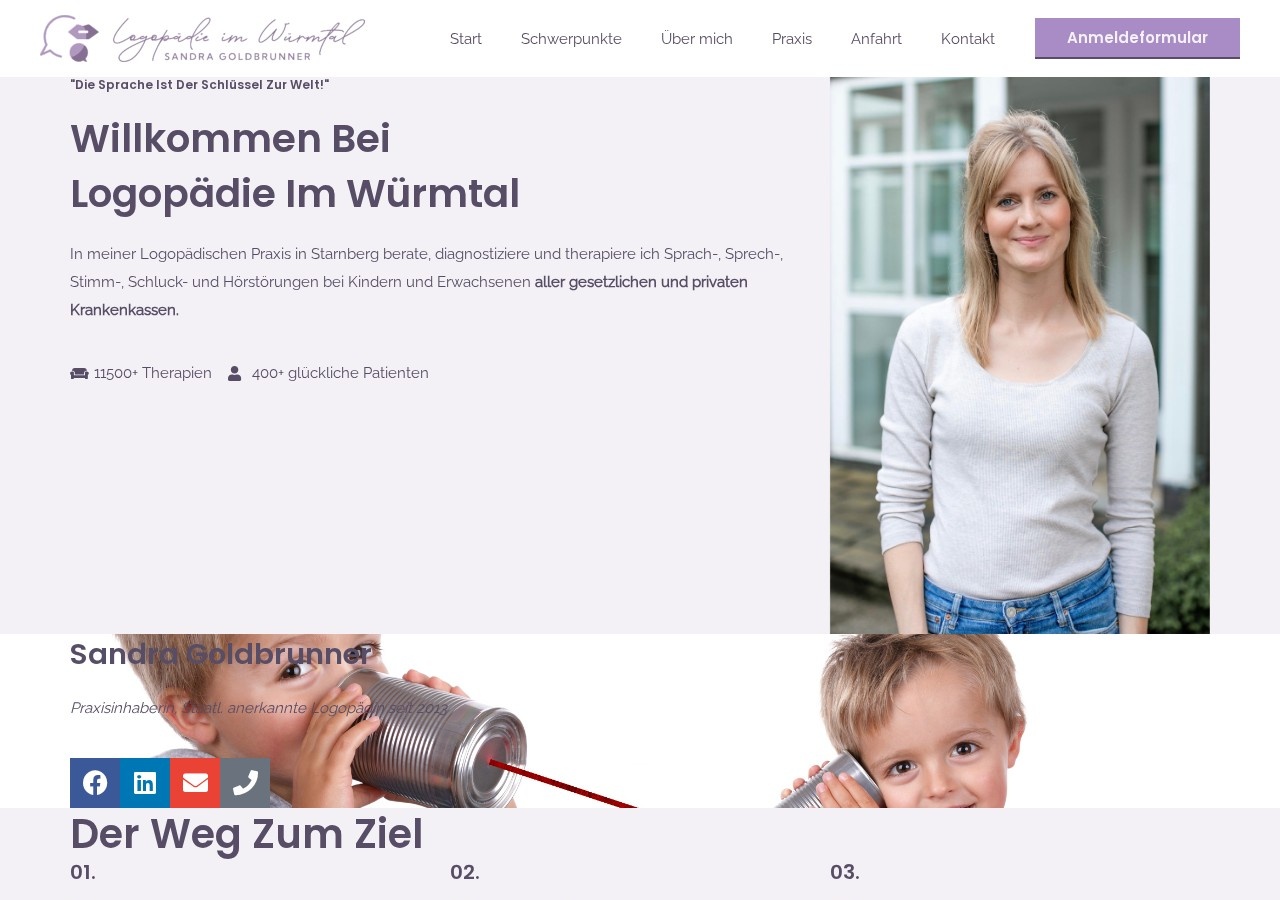 Screenshot von Logopädie im Würmtal