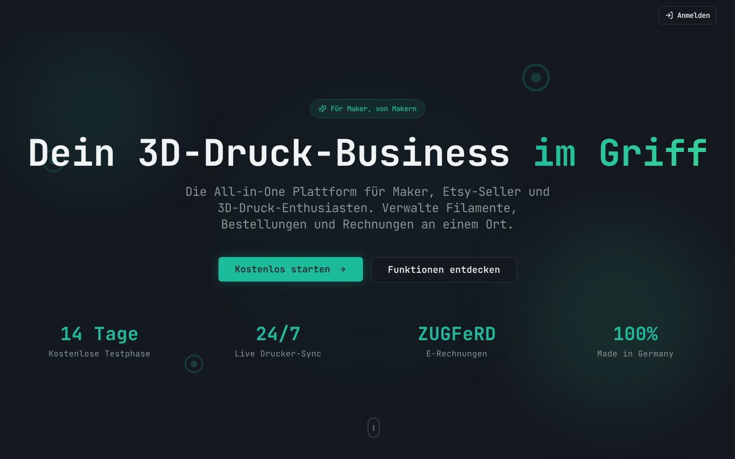 Screenshot von Makerdesk